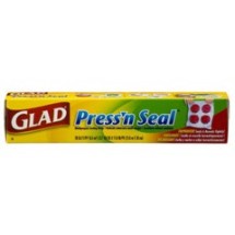 Glad Press'n Seal Food Plastic Wrap, 70 Sq. Ft., Roll, 12/Carton