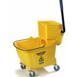 Pro-Pac Side-Squeeze Wringer/Bucket Combo, 8.75 Gallon, Yellow
