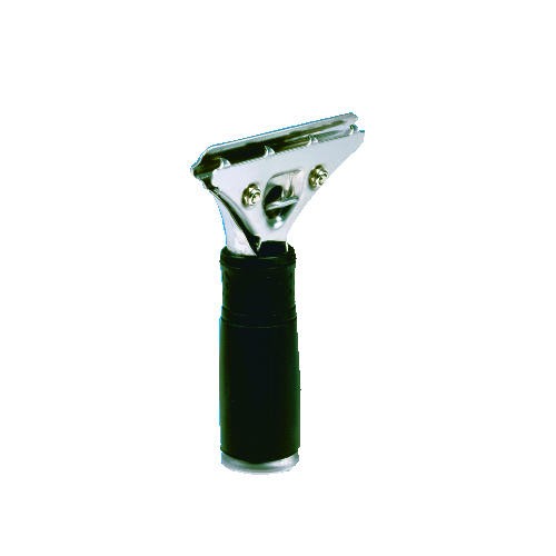 Pro Stainless Steel Squeegee Handle with Black Rubber Grip