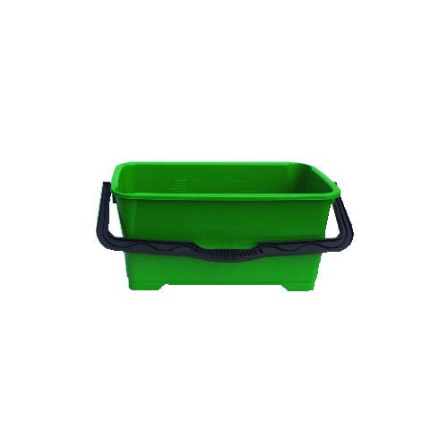 Pro Window Green Plastic Bucket, 6 Gallon