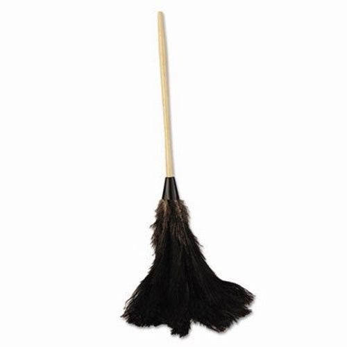 Professional Ostrich Feather Duster, Black, 16" Handle