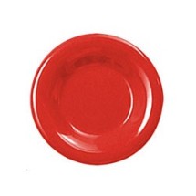 Thunder Group CR007PR Pure Red Melamine Wide Rim Round Plate 7-1/2&quot;