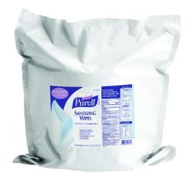 Purell Hand Sanitizing Wipes, 1200/Refill Pouch, 2 Refills/Carton