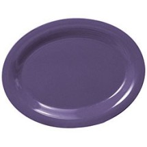 Thunder Group CR213BU Purple Melamine Oval Platter, 13-1/2&quot; x 10-1/2&quot;