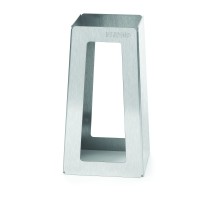 Rosseto SM151 Stainless Steel Brushed Finish- Pyramid Riser 5&quot; x 5&quot; x 10&quot;H