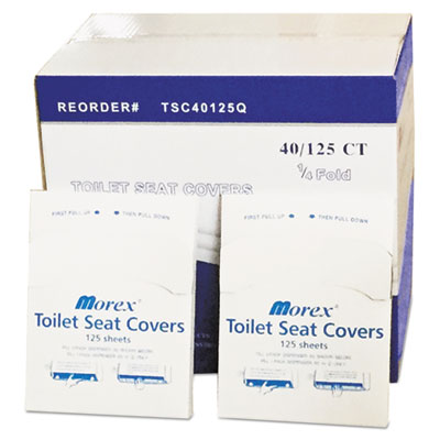 Quarter-Fold Toilet Seat Covers, White, 14 1/2 x 16 1/2, 5000/Carton