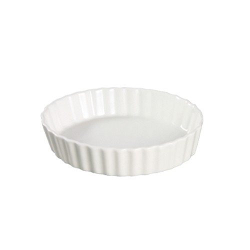 CAC China QCD-7 Round Fluted Quiche Dish, 7 1/2"