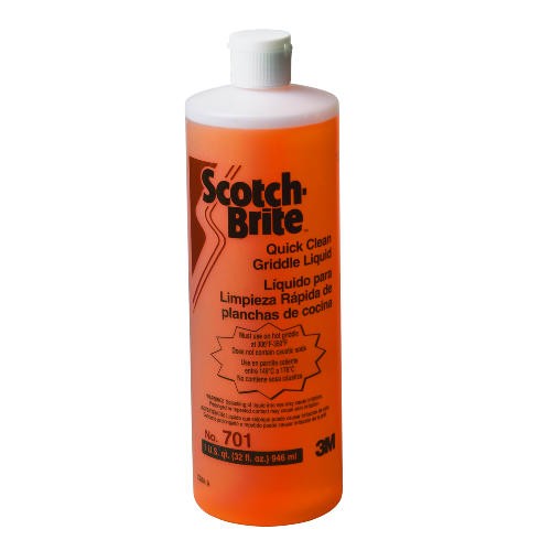 Scotch-Brite Quick Clean Griddle Liquid, 1 Qt., 4/Carton