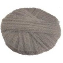 Radial Steel Wool Pads, Grade 3 (Very Coarse), 20 in Dia, Gray