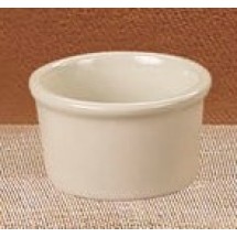 CAC China RKF-5-AW American White (Ivory) Smooth China Ramekin 5 oz.