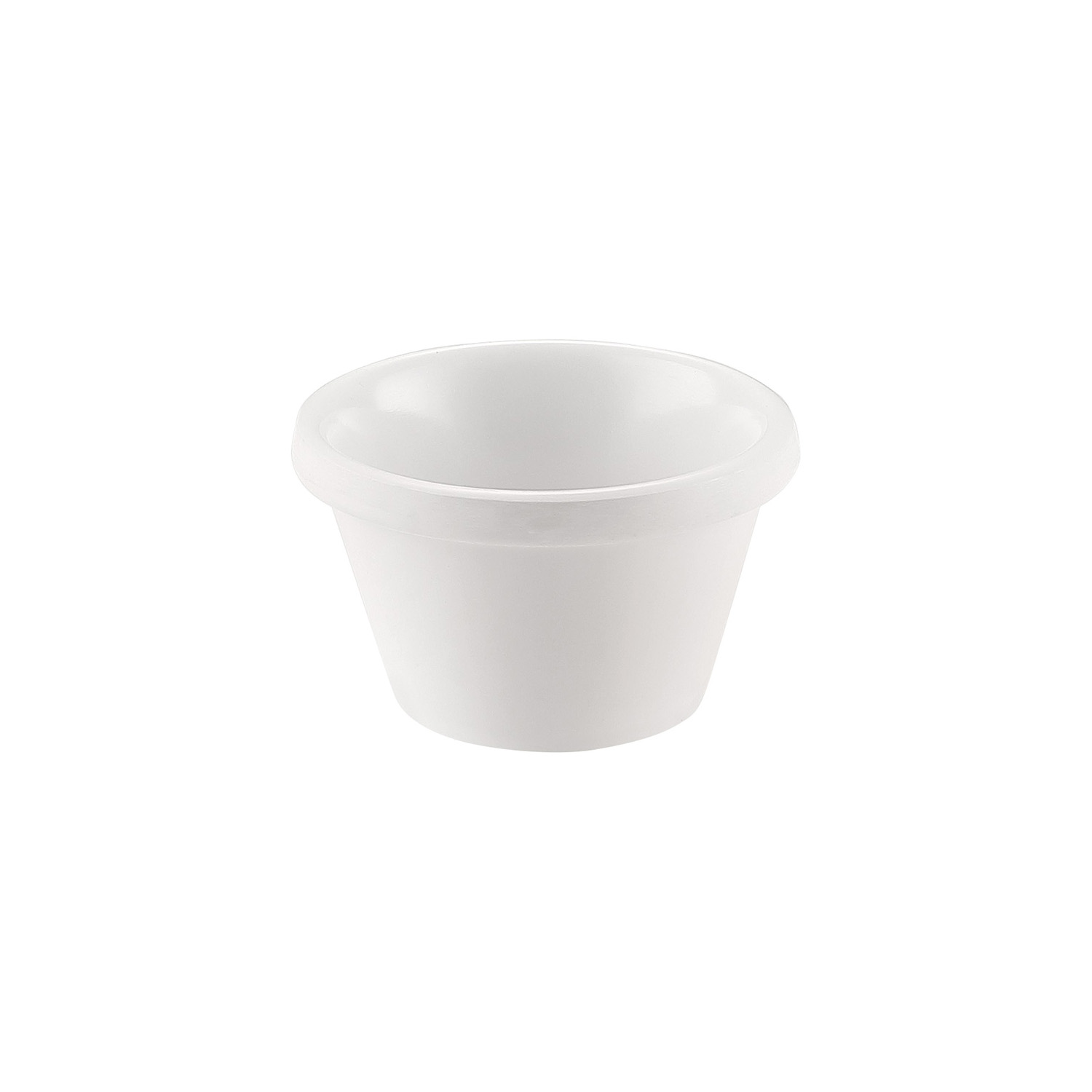 CAC China MRKF-1 1.5 oz. White Melamine Ramekin, 2 1/2"