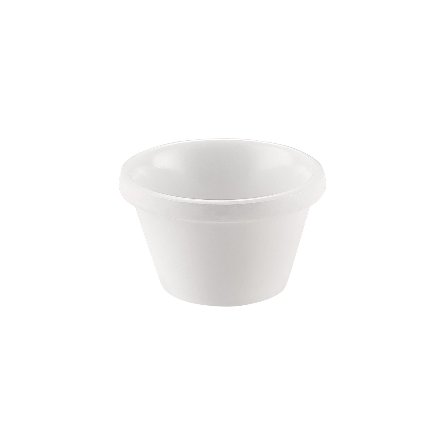 CAC China MRKF-1 1.5 oz. White Melamine Ramekin, 2 1/2"  - 8 dozen