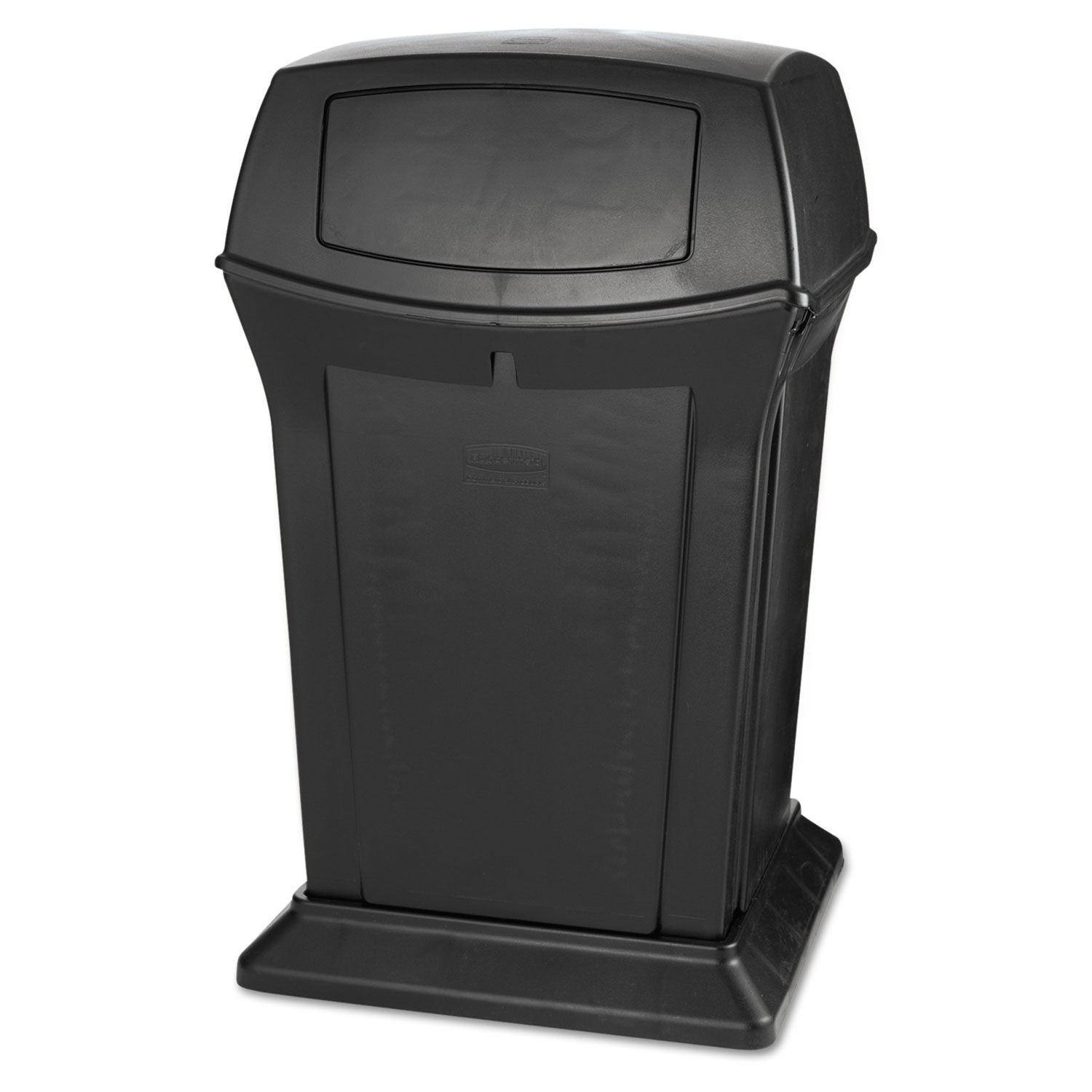 Ranger 2-Door Trash Can, 45 Gallon, Black