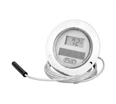 Franklin Machine Products  138-1084 Recessed Flange Solar-Powered Digital Thermometer