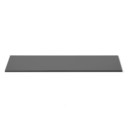 Rosseto SG002 Narrow Rectangular Black Tempered Glass Surface 33.5" x 7.75"