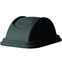 Untouchable Swing Lid for Trash Container, Black