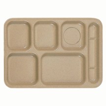 Thunder Group ML802S Rectangular Right-Handed 6-Compartment Tray 10&quot; x 14&quot;
