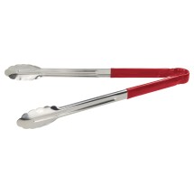 Winco UT-16HP-R Red Heavy Duty Utility Tong with Plastic Handle 16&quot;