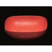 Thunder Group PS3111RD Passion Red Melamine 128 oz. Round Square Serving Bowl