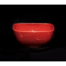 Thunder Group PS3103RD Passion Red Melamine 5 oz. Round Square Bowl