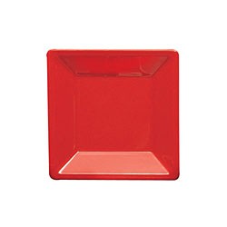 Thunder Group PS3208RD Passion Red Square Melamine Plate 8-1/4"
