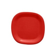 Thunder Group PS3008RD Passion Red Melamine Round Square Plate 8-1/4&quot; x 8-1/4&quot;