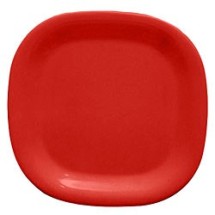 Thunder Group PS3014RD Passion Red Melamine Rounded Square Plate 14&quot; x 14&quot;
