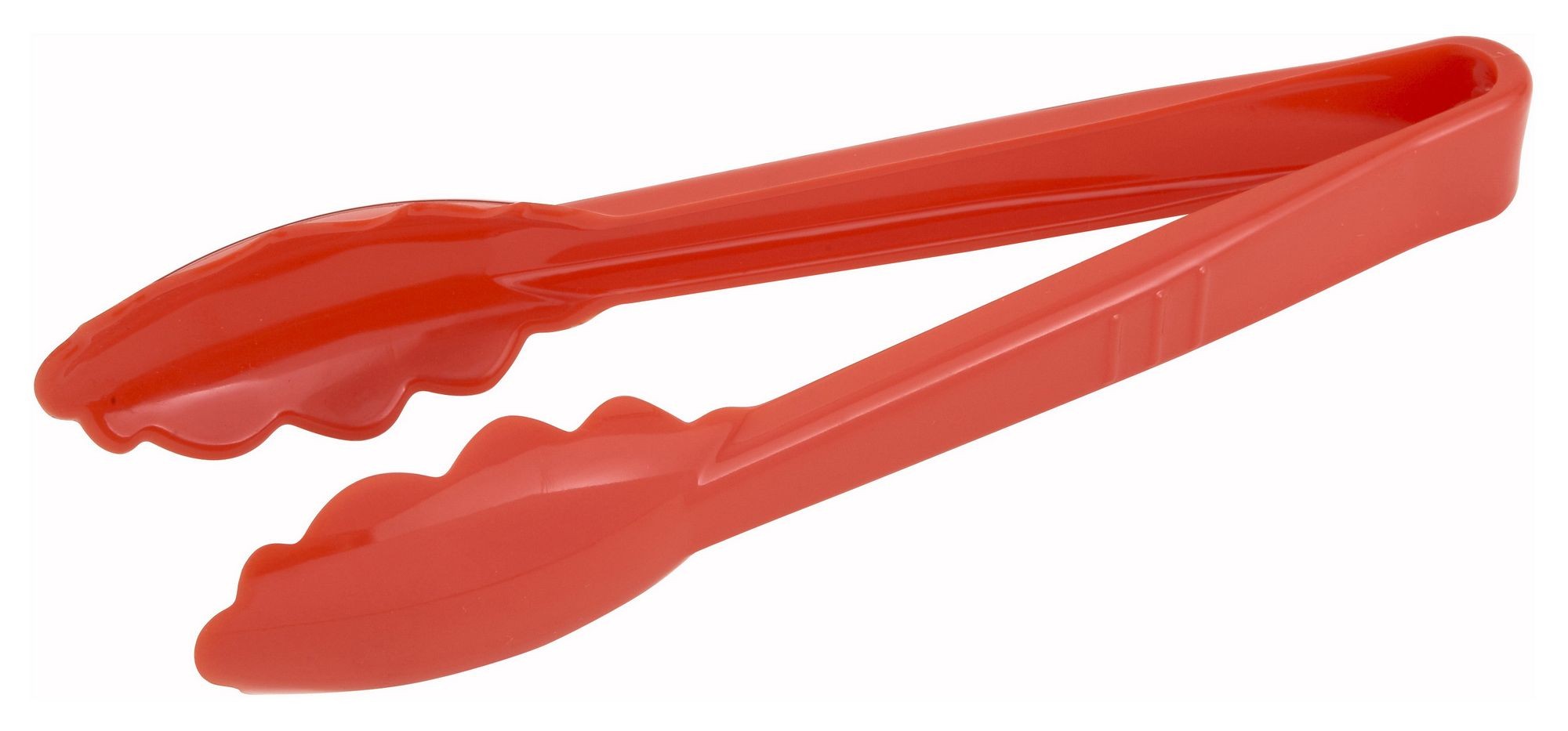 Winco PUT-9R Red Polycarbonate Utility Tong 9"
