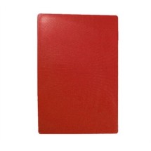 TableCraft CB1218RA Red Polyethylene Cutting Board 12&quot; x 18&quot; x 1/2&quot;
