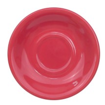 CAC China LV-2-R Las Vegas Rolled Red Saucer, 6&quot;