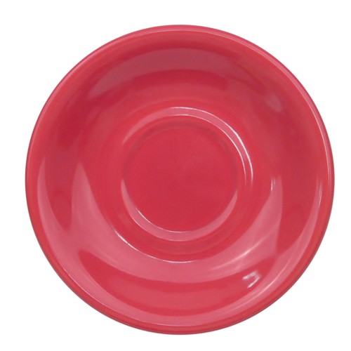 CAC China LV-2-R Las Vegas Rolled Red Saucer, 6"
