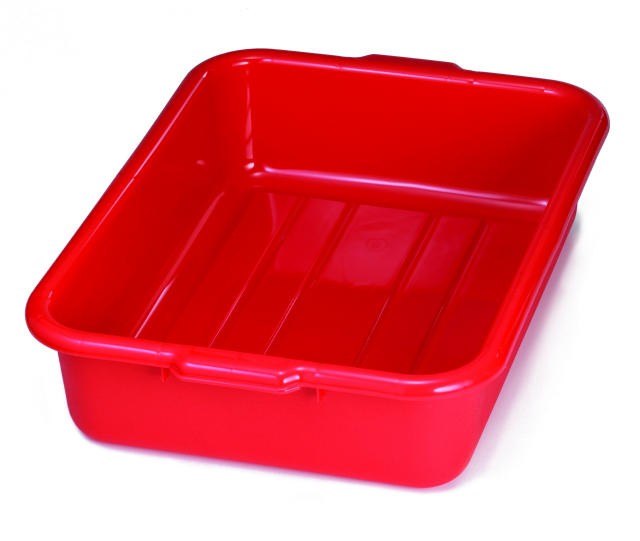 TableCraft 1529R Red Tote Box 21-1/4" x 15-3/4" x 5"