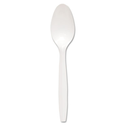 Regal Mediumweight Cutlery, Full-Size, Teaspoon, White, 1000/Carton