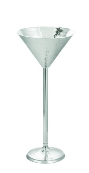 TableCraft RS1432 Remington Stainless Steel Martini Glass Beverage Stand 14.5" x 32.5"