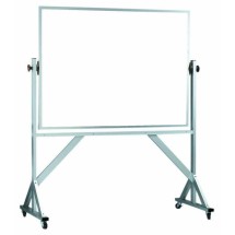 Aarco Products WARS4260 Reversible Free Standing Aluminum Frame Porcelain Markerboard Both Sides, 60&quot;W x 42&quot;H