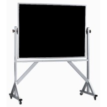 Aarco Products ARC3648 Reversible Free Standing Aluminum Frame Composition Chalkboard, 48&quot;W x 36&quot;H 