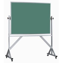 Aarco Products ARC4872 Reversible Free Standing Aluminum Frame Composition Chalkboard, 72&quot;W x 48&quot;H 