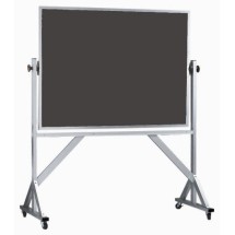 Aarco Products ARS3648 Reversible Free Standing Aluminum Frame Porcelain Chalkboard, 48&quot;W x 36&quot;H