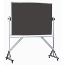 Aarco Products ARS4260 Reversible Free Standing Aluminum Frame Porcelain Chalkboard, 60&quot;W x 42&quot;H 