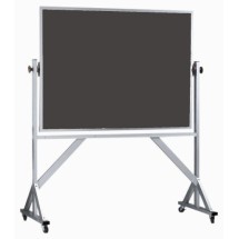 Aarco Products ARS4260 Reversible Free Standing Aluminum Frame Porcelain Chalkboard, 60"W x 42"H 