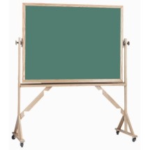 Aarco Products RC4260 Reversible Free Standing Oak Frame Composition Chalkboard Both Sides (Choice of Colors), 60&quot;W x 42&quot;H