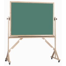 Aarco Products RS4260 Reversible Free Standing Oak Frame Porcelain Chalkboard Both Sides (Choice of Colors) 60&quot;W x 42&quot;H