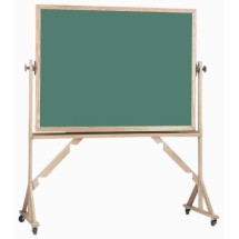 Aarco Products RS4260 Reversible Free Standing Oak Frame Porcelain Chalkboard Both Sides (Choice of Colors) 60"W x 42"H