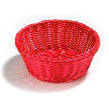 TableCraft HM1175A Round Handwoven Basket, Assorted Colors 8-1/4&quot; Dia. x 3-1/4&quot;