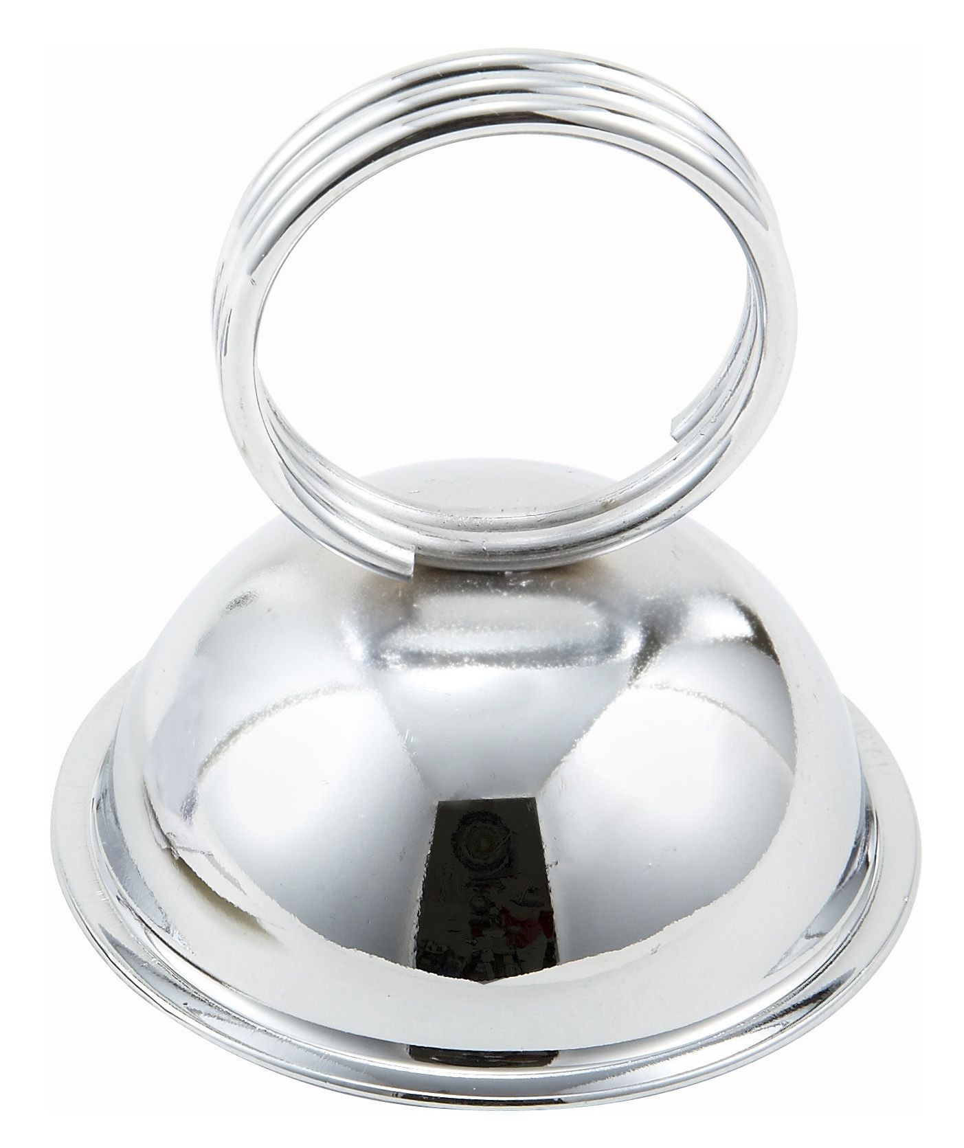 Winco MH-2 Stainless Steel Ring-Type Menu/Card Holder 2-1/2" x 2-1/2"
