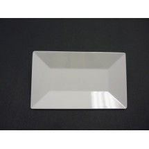 Yanco RM-210 Rome 10 x 6&quot; Rectangular White Melamine Plate