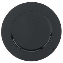 Ya Ya Creations CHRG_1301_BLK Black Round Acrylic 13&quot; Charger Plate