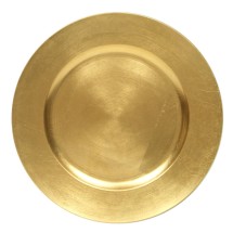 TigerChef Round Melamine Gold 13&quot; Charger Plate