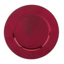 Tabletop Classics TR-6620 Red Round Acrylic 13&quot; Charger Plate