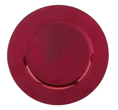 Tabletop Classics TR-6620 Red Round Acrylic 13" Charger Plate